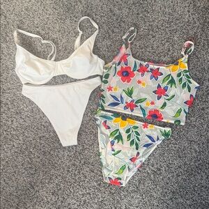 Vintage Rio multi white floral size XS